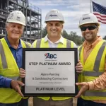  What is the ABC STEP Platinum Award and what does it mean for your job site?